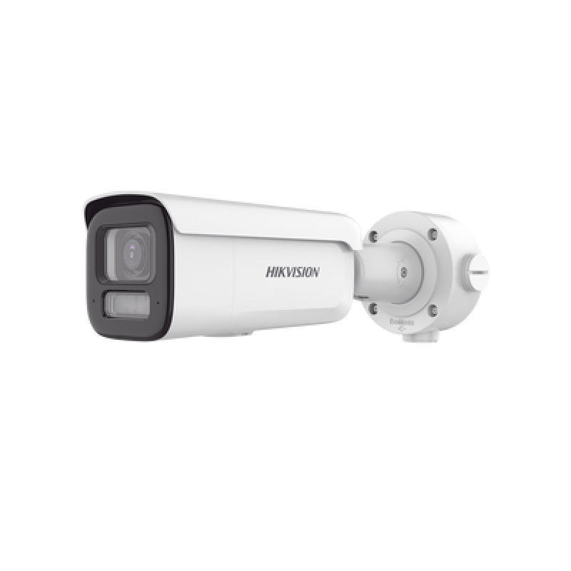 Bala IP 8 Megapixel / Lente Mot 27 a 135 mm / Dual Light 60 mts IR  60 mts Luz Blanca  / Darkfighter S / Exterior IP67  / IK10 /WDR 130 dB / 4 Analíticos AcuSense Deteccion Facial Conteo de Personas por Cruce y Zona