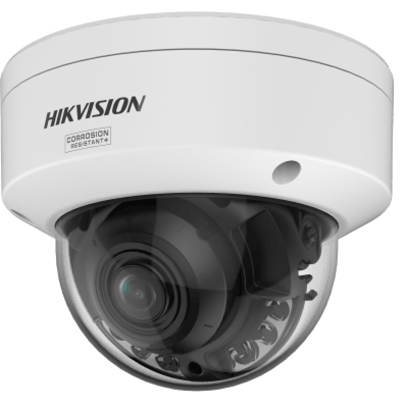 Dual Light  ColorVu 30  HikAI Domo IP 4 Megapixel / Lente Mot 28 a 12 mm / 40 mts IR  Luz Blanca / Exterior IP67 / WDR 130 dB / ACUSENSE 30 / Metal / NEMA 4X / ACUSEARCH