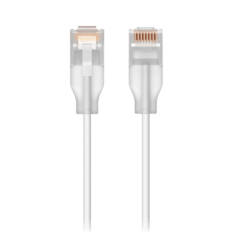 Patchcord UniFi Etherlighting de 2m metros hasta 25G / Soporta hasta  POE / Conector RJ45 transparente para mejores efectos de luz con Switches USW PRO MAX