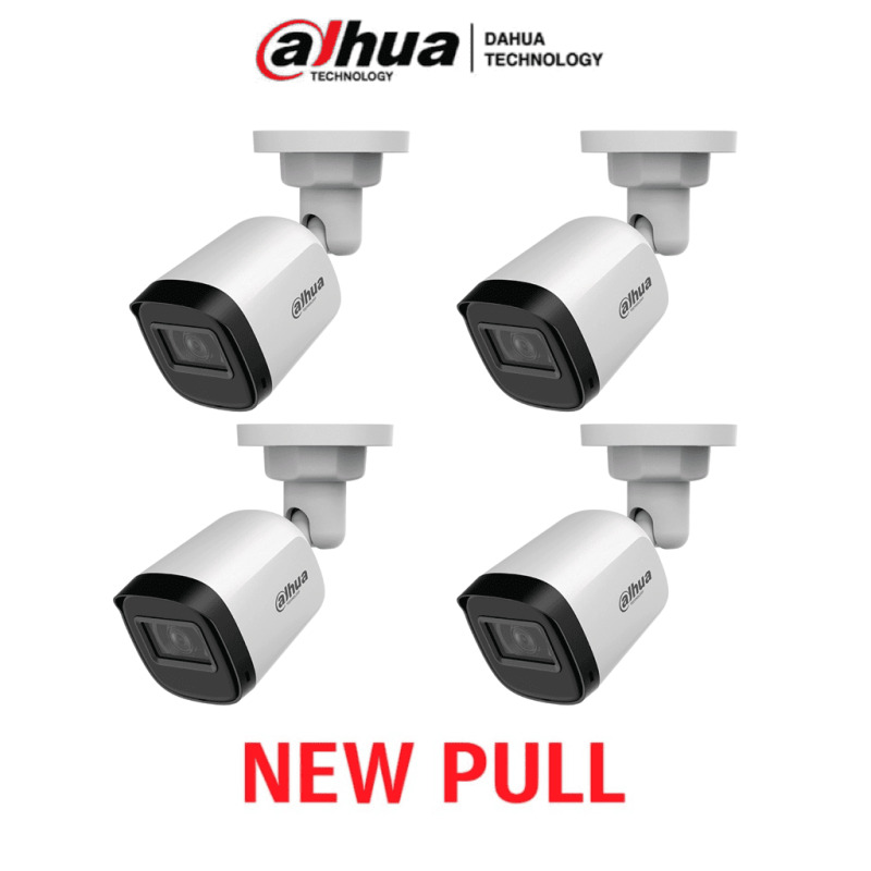 DAHUA DAHUA HAC-B1A21PAQ NEWPULL - Paquete Caja de 4 Camaras Bullet 1080P/ 82 Grados de Apertura/ Lente de 3.6mm/ IR de 20 Mts/ IP67/ TVI AHD y CVBS/ #NEWP