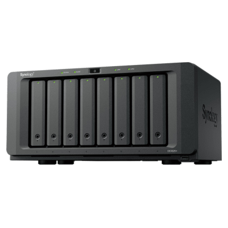 NAS DiskStation DS1825 | 8 Bahías | AMD Ryzen V1500B | 8 GB DDR4 ECC | Hasta 2239 MB/s Lectura | 2 Puertos 25GbE | Expansión PCIe 30 | Compatible con 10GbE y 25GbE | Caché SSD M2 | Synology DSM