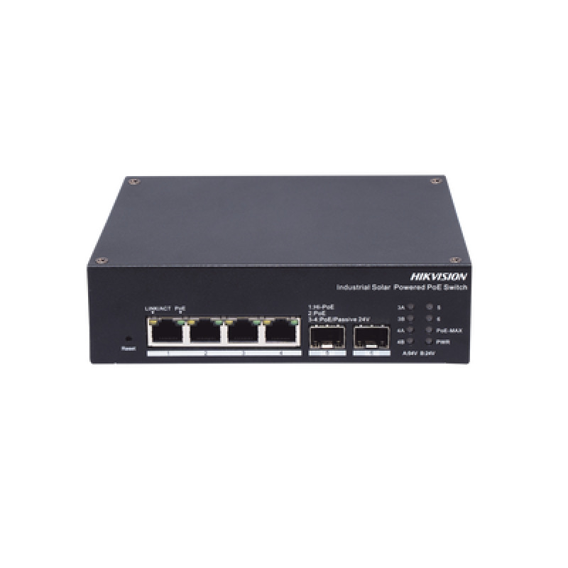 Switch Industrial con UPS / Administrable Gigabit / 3 Puertos Gigabit PoE 30 W  1 Puertos Gigabit PoE 90 W / 2 Puertos SFP / 120 W Total / 48 a 57 VCD / Ideal para Proyectos / 300 Metros de Distancia
