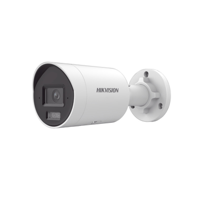 Bala IP 8 Megapixel 4K / Imagen a Color 24/7 / Lente 28 mm / Luz Blanca 40 mts / Exterior IP67 / WDR 130 dB / Entrada y Salida de Audio y Alarma / Captura Facial / ONVIF / Micro SD / Micrófono Integrado
