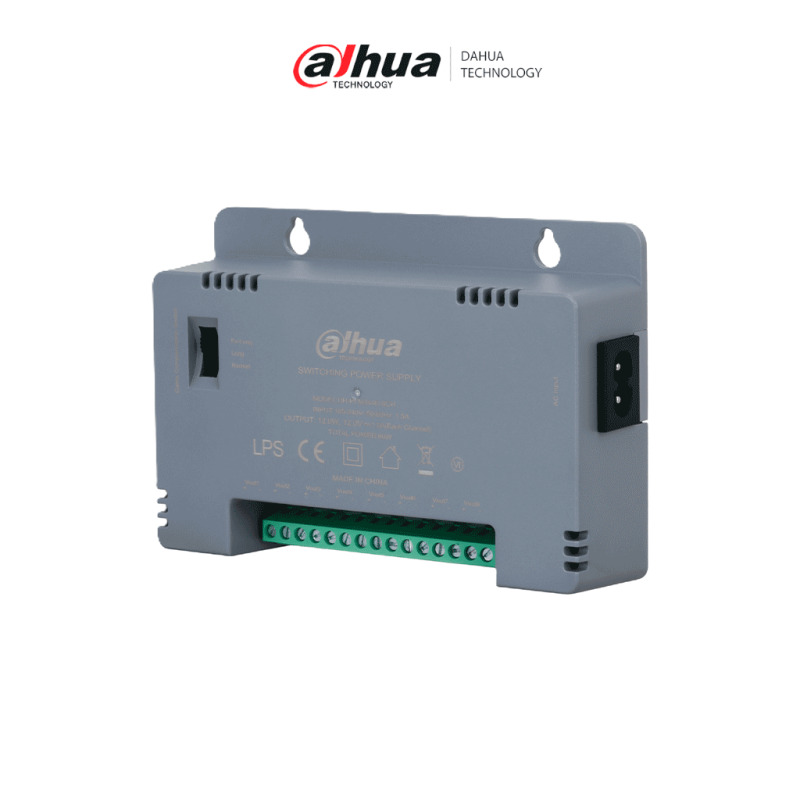 DAHUA DH-PFM344D-8CH-US - Fuente de Poder con Distribuidor para 8 Canales/12 vcd 4 Amperes/ Voltaje de Salida Ajustable de 12, 13.5 y hasta 15 vdc/ Protección de Voltaje/ Protección contra fuego V-0/ Certificación FCC/ #LoNuevo