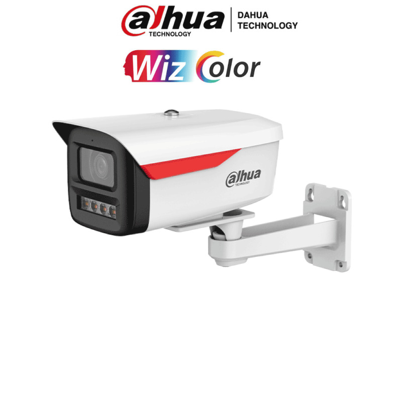DAHUA DH-IPC-HFW2649M-S-B-PRO Cámara IP Bullet  de 6MP/ WizColor / WizSense/ equipada con IA/ SMD Plus/ Lente de 2.8 mm/ micrófono integrado/ Protección perimetral/ Ranura MicroSD, WDR real de 120 dB y PoE. Certificación IP67/ #LoNuevo #WIZD