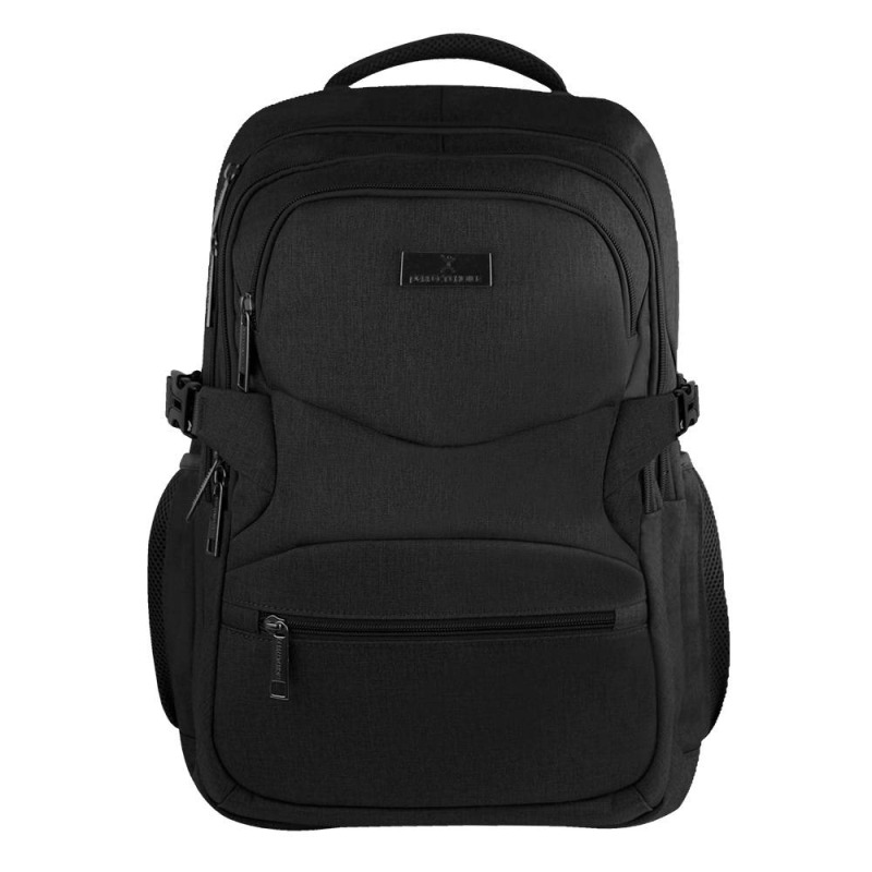 MOCHILA AMPLIA PARA LAPTOP MULTIPLES COMPARTIMENTOS 15.6 - 17 DUTY NEGRA PERFECT CHOICE
