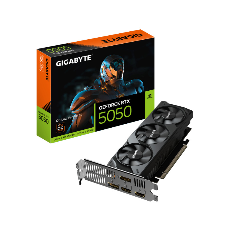 TARJETA DE VIDEO GIGABYTE (GV-N5050OC-8GL) RTX 5050, 8GB GDDR6,PCIE 5.0,2*HDMI,2*DP,3FAN