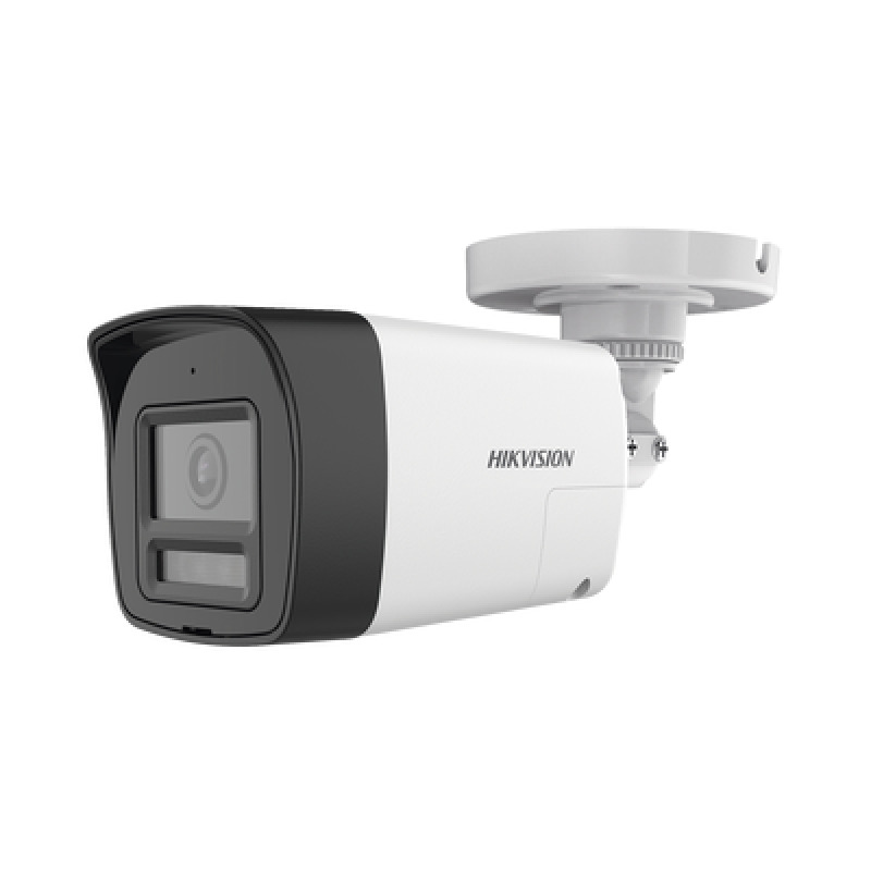Audio Bidireccional  Dual Light  ColorVu Bala TURBOHD 4K 8 Megapixel / Lente 28 mm / 30 mts IR EXIR  20 mts Luz Blanca / Micrófono y Bocina Integrado / Exterior IP67 / Metal / dWDR