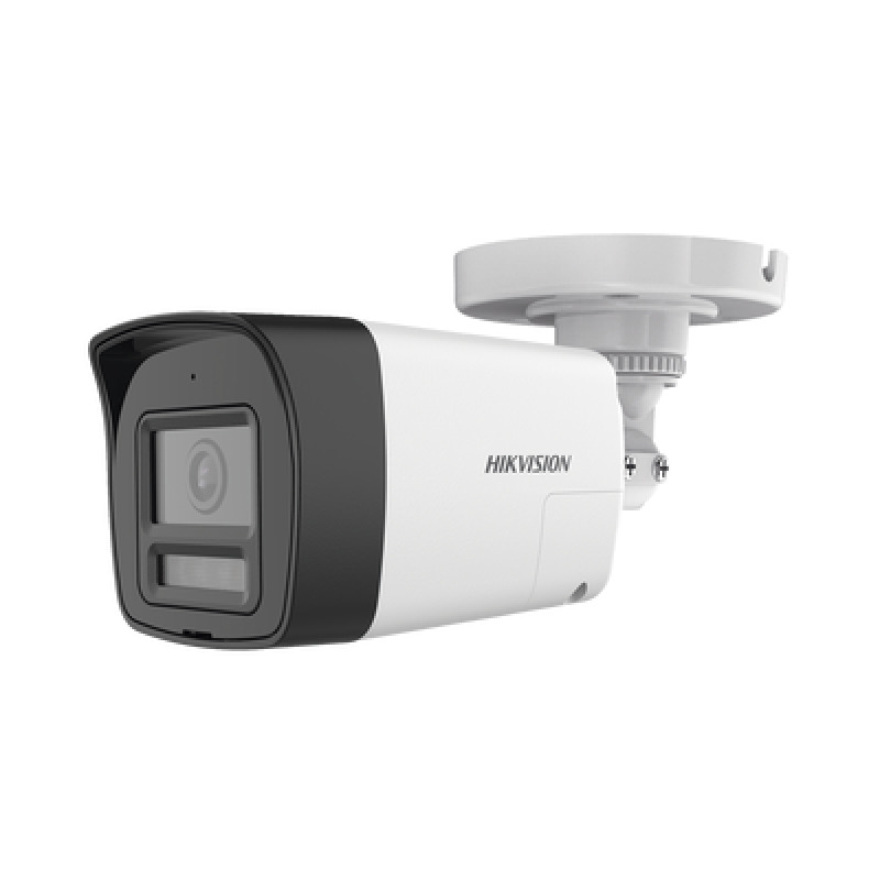 Audio Bidireccional  Sirena  Estrobo  Dual Light  ColorVu Bala TURBOHD 4K 8 Megapixel / Lente 28 mm / 30 mts IR EXIR  20 mts Luz Blanca / Micrófono y Bocina Integrado / Exterior IP67 / Metal / dWDR