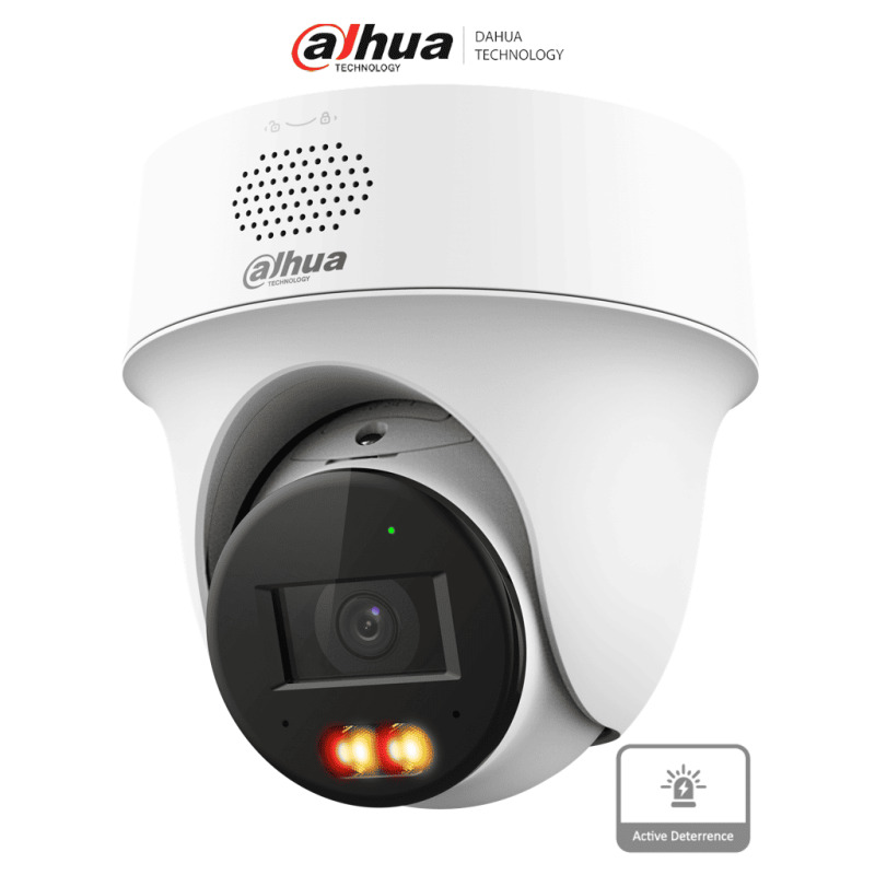 DAHUA DH-IPC-PT1239HP-PV-0280B Cámara PT IP domo de 2 MP / lente de 2.8 mm/ Detección de humanos y vehículos/ Protección Perimetral/ Disuasión activa/ Iluminador Dual inteligente/ Audio bidireccional/ PoE/ IP66/#LoNuevo