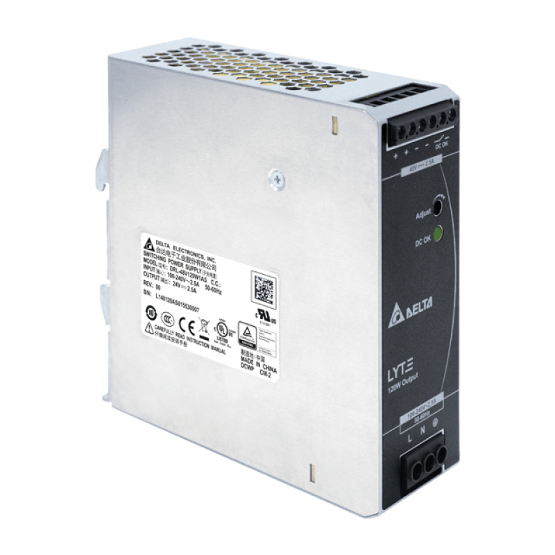 DAHUA DRL-48V120W1AAD - Fuente de Alimentación de 48 VDC/2.5 Ampers/ Instalación Sobre Riel Din/ para Switch PFS4210-8GT-DP