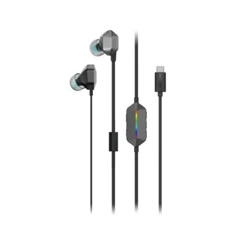 AUDIFONOS LENOVO LEGION E510 7.1 SURROUND SOUND / ALAMBRICOS / INTRA AUDITIVOS / GAMING / USB TIPO C / COLOR GRIS