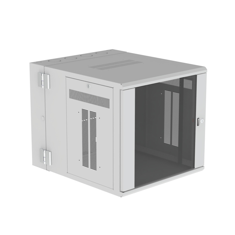 Gabinete PanZone de Montaje en Pared de 19in Puerta con Ventana de Seguridad 12 UR 762mm de Profundidad Color Blanco
