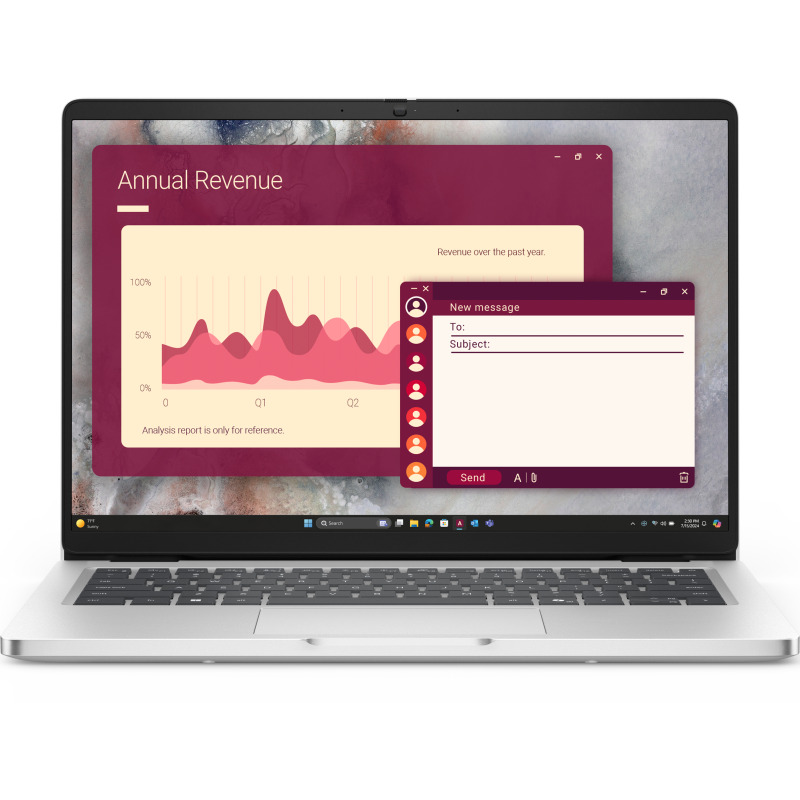 LAPTOP DELL PRO 14 | INTEL CORE ULTRA 5 235U | 16 GB | 512 GB SSD | 14 FHD | WIN 11 PRO | 3 AÑO DE GARANTIA | SILVER | Y5C5C