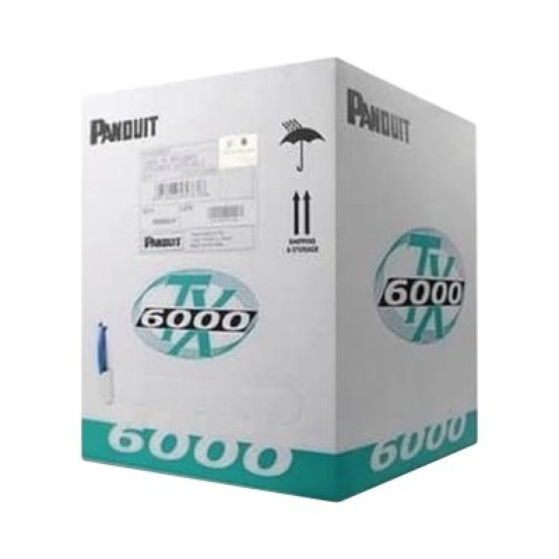 Bobina de Cable UTP 305 m de Cobre TX6000 PanNet Reelex Amarillo Categoría 6 Mejorado 23 AWG PVC CM de 4 pares