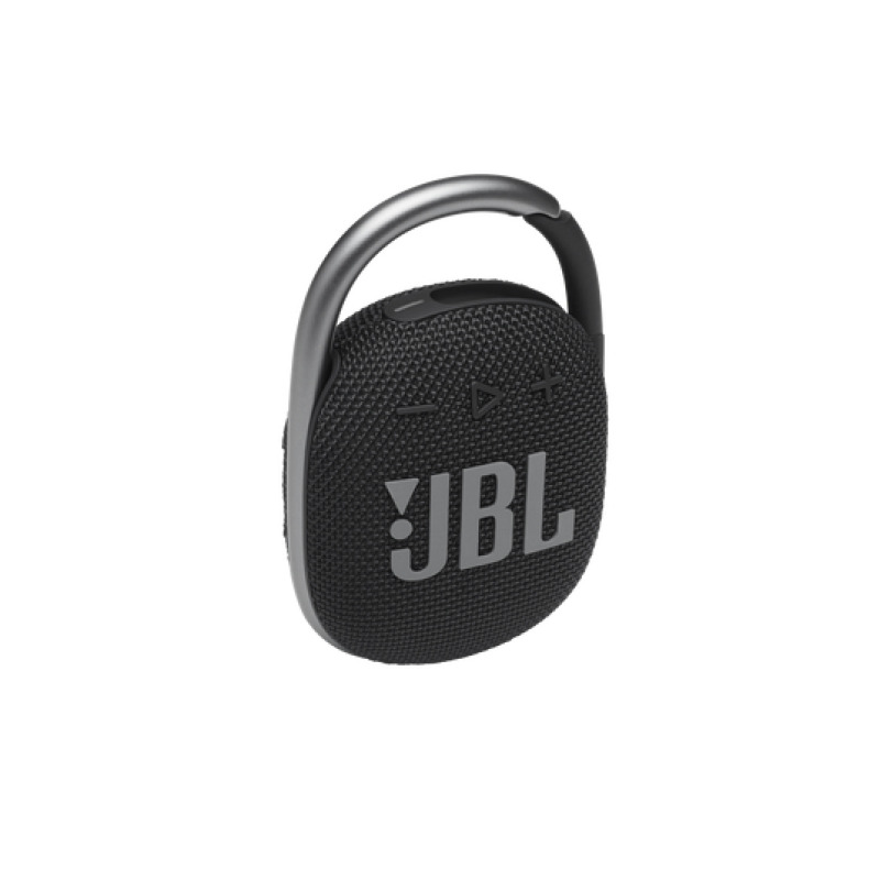 Bocina JBL Clip 4 Bluetooth negro 8.6cm resistente agua y polvo IP67 carga rapida USB C