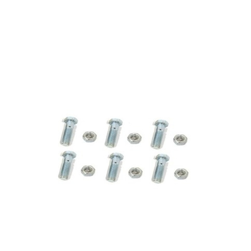Paquete de 6 tornillos y tuercas de acero inoxidable 1/2 x 3 1/2