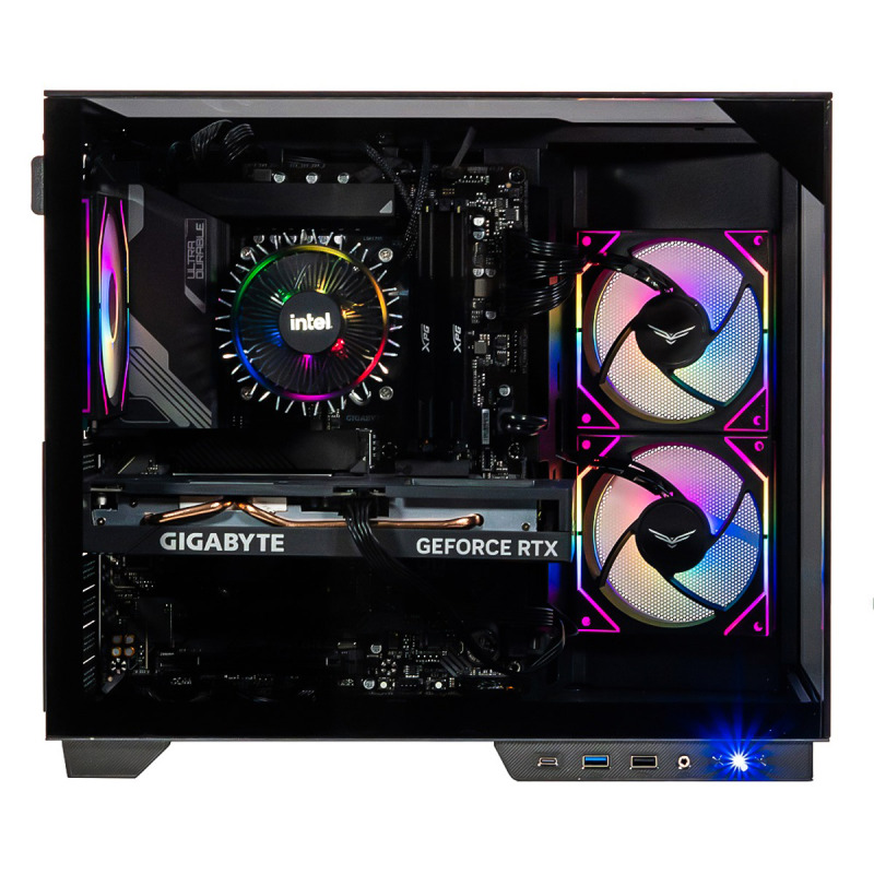 GABINETE NACEB (NA-0638) GAMER M-ATX, ITX, CRISTAL TEMPLADO, NEGRO