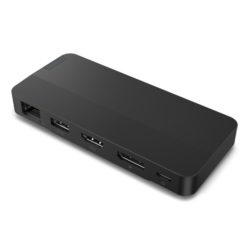 Docking Lenovo para viaje  USB -C hasta 100 W 1xHDMI 2.1/1 x DisplayPort 1.4 1 x USB -A 10 Gbps 2 x USB -C de 10 Gbps (1 x AOU de 12 W max.