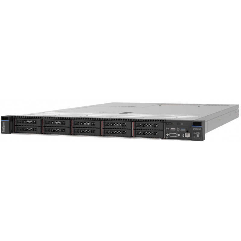 SERVIDOR LENOVO THINKSYSTEM SR630 V3 INTEL XEON SILVER 4510 12C 150W 2.4GHZ / RAM 1X32GB /  RAID 9350 8I 2GB / 8X 2.5 SAS, SATA /1 FUENTE DE PODER 750W / GARANTIA 3 AÑOS 7X24 EN SITIO