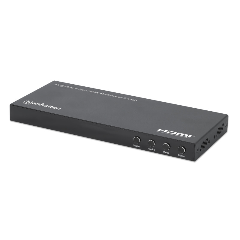 SWITCH/MANHATTAN/208406/SWITCH MULTIVIEWER HDMI DE 4 PUERTOS 4K