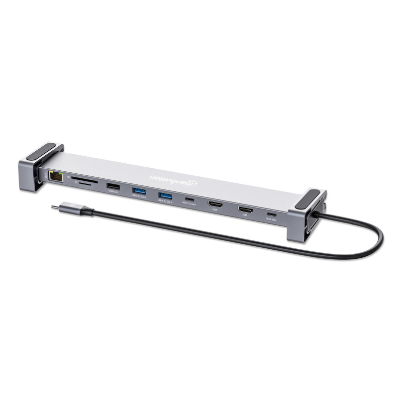 DOCKING/MANHATTAN/190398/DOCKING STATION USB-C 10 EN 1 CON MST PARA DOBLE MONITOR 4K