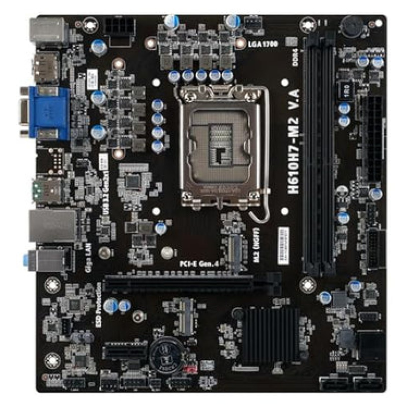 TARJETA MADRE ECS H610H7-M2 SOC1700 MATX DDR4 HDMI RJ45(89-206-QC2120)