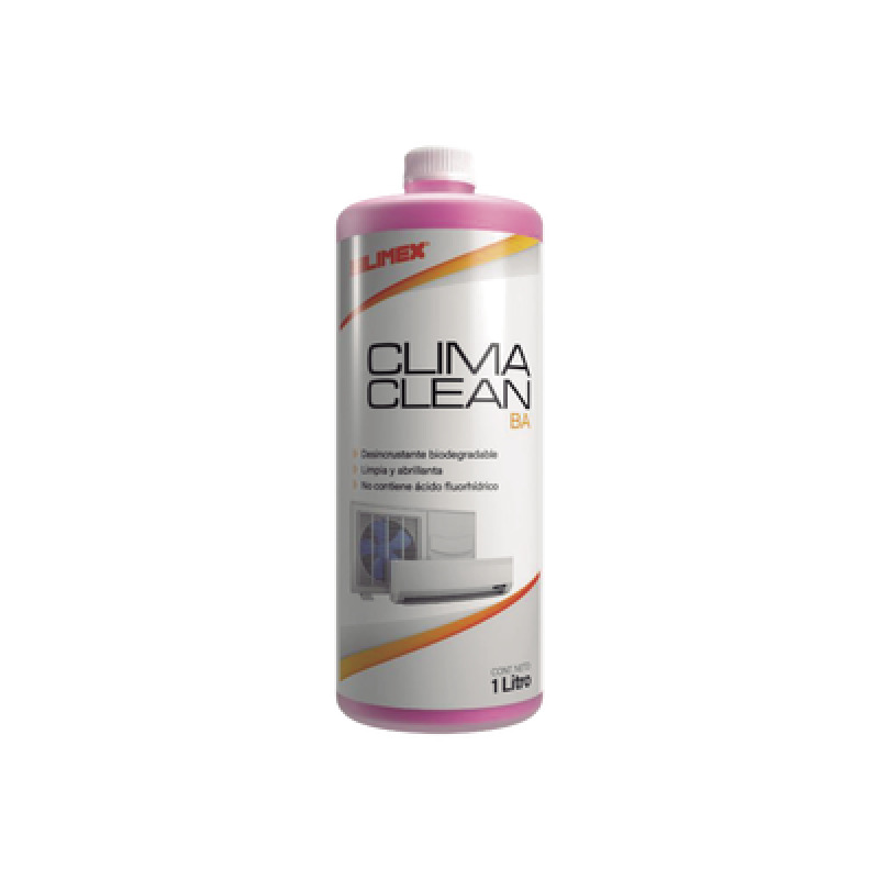CLIMA CLEAN BA Limpiador espumoso biodegradable y a base de agua que garantiza una limpieza profunda y profesional en serpentines de minisplits mejorando su eficiencia y prolongando su vida útil