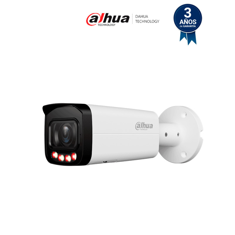 DAHUA DH-IPC-HFW3849T-ZAS-IL Cámara IP Bullet 4K de 8 MP/ lente motorizado 2.7-13.5 mm/ AcuPick/ Wizsense/ SMD 4.0. / Iluminador Dual Inteligente/ Protección Perimetral/ AI SSA/ IR 60m/ dual light/  IP67/ WDR/