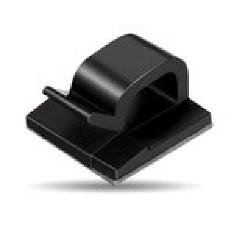 ORGANIZADOR ADHESIVO PARA CABLES, 24 PIEZAS 
NEGRO