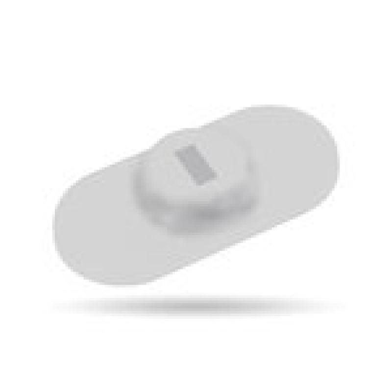ANCLA ADHESIVA CON RANURA K-SLOT PARA LAPTOP, TABLETA, SMARTPHONE TIPO PLACA, GRIS