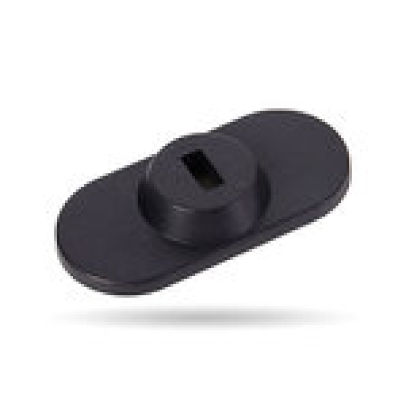 ANCLA ADHESIVA CON RANURA K-SLOT, PARA LAPTOP, TABLETA, SMARTPHONE TIPO PLACA, NEGRO