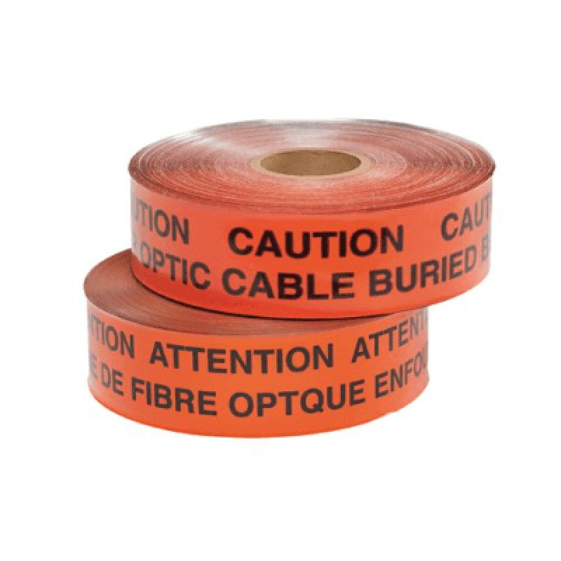 Cinta de peligro subterráneo Color rojo Material Aluminio 3048m Leyenda PRECAUCIÓN LÍNEA ELÉCTRICA ENTERRADA DEBAJO