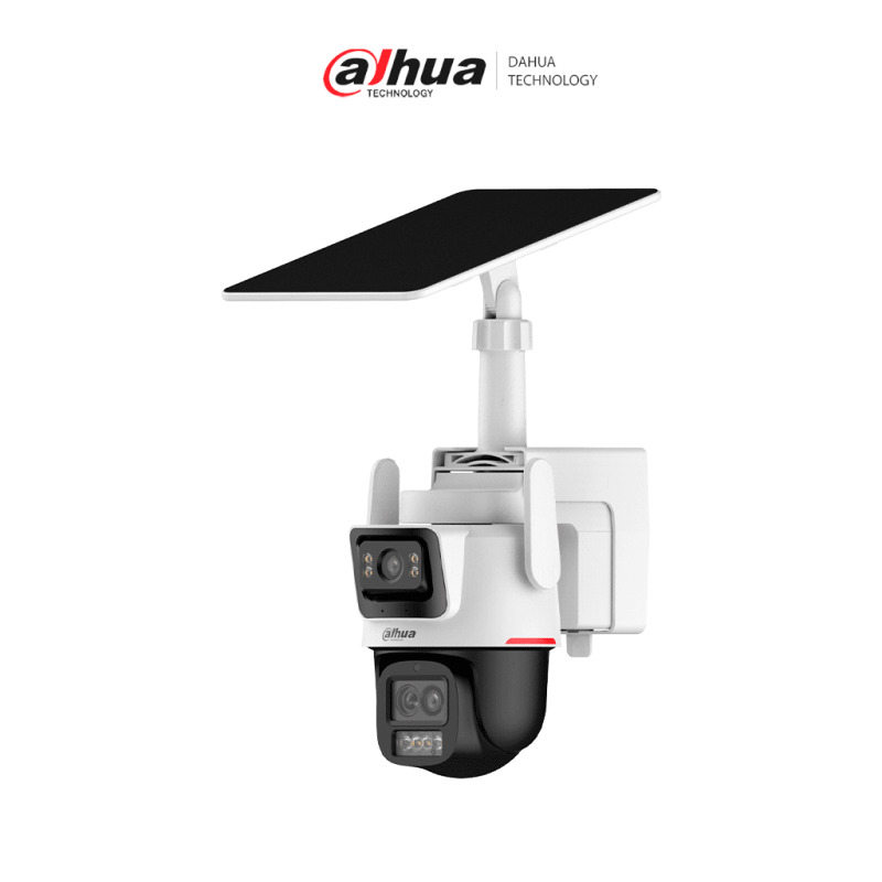DAHUA DH-IPC-PTS2649C-3E3Z-4GB20, Cámara PT Solar 4G WizColor/ Dual 3 + 3MP/ SMD 3.0/ Disuasión Activa/ Audio bidireccional/ Zoom Híbrido Inteligente/ Auto tracking Lite/ Modo AOV (“Always-On Video”)/ IP 66/ Ranura Micro SD/ #LoNuevo
