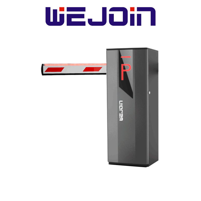 WEJOIN WJNSBG101HR34LED - Barrera Vehicular Derecha, Brazo de 4 Metros con Led, Velocidad 3 Segundo, Motor de Alto Flujo Sin Resortes, 6 Millones de Ciclos, Fácil Cambio de Dirección