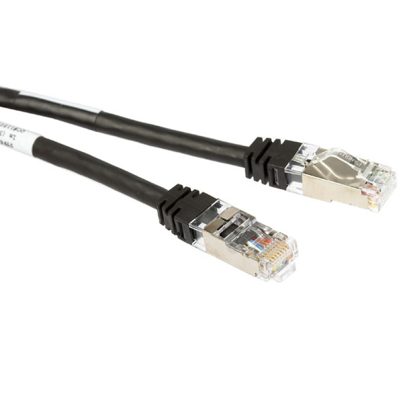 Patch Cord Cat6A Blindado S/FTP CM/LS0H 10 Metros Color Negro