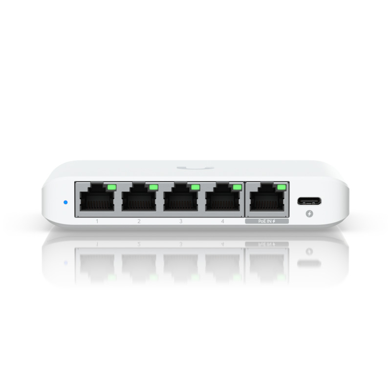 Ubiquiti UniFi Flex Mini 2.5G Gestionado 2.5G Ethernet (100/1000/2500) Energía sobre Ethernet (PoE) Escritorio Blanco