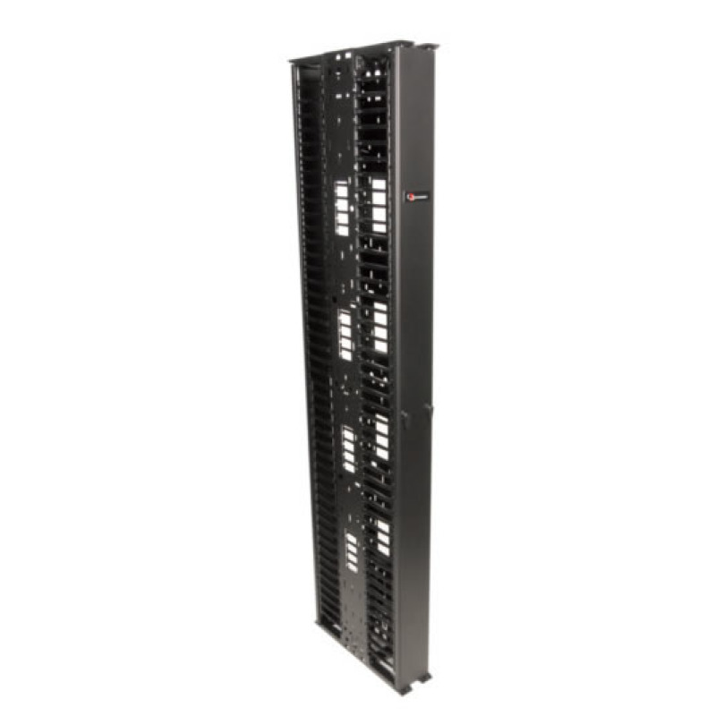 Organizador RouteIT Vertical Doble de 45UR Fabricado en Acero Laminado en Frío 16AWG 10in 254 mm de Ancho