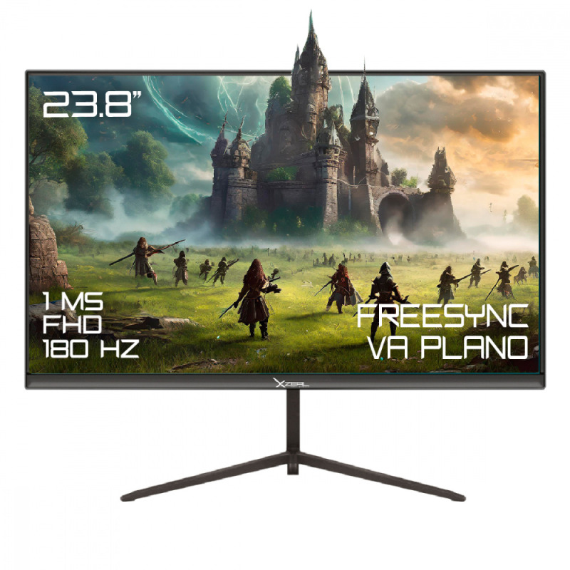 Monitor Xzeal 23.8" Xzeal XZ3010-3 Panel Plano VA FHD 180Hz 1ms 1xDP +