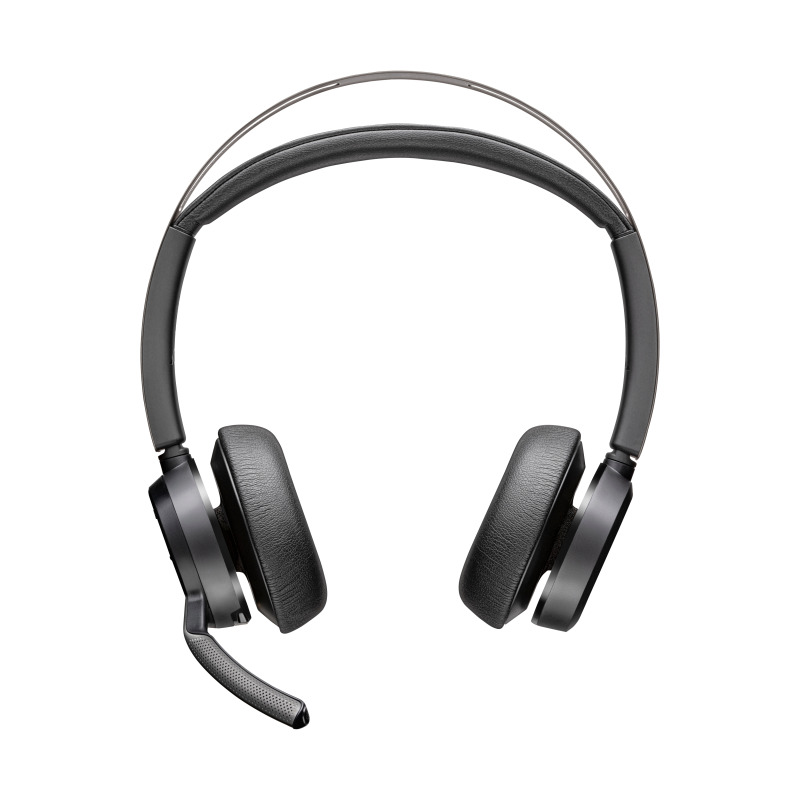 Poly Auriculares USB-C-C Voyager Focus 2 + adaptador USB-C/A + soporte de carga