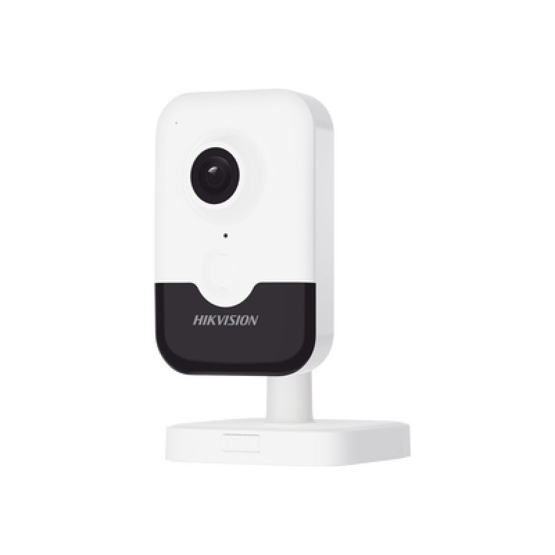 Cubo IP de 2 Megapixel / Lente 28 mm / WiFi / H265 / 10 mts IR EXIR / Micrófono y Bocina Integrada Audio de Dos Vías / Interior / Se Conecta Directo a la App HikConnect / Micro SD / dWDR / PoE