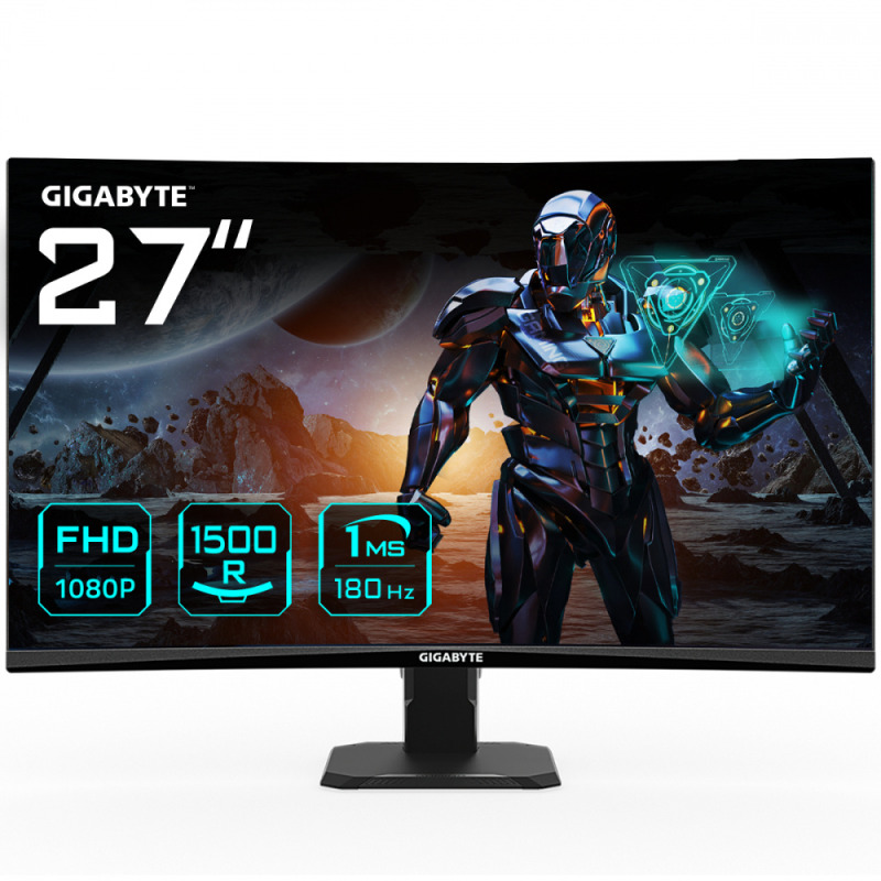 Monitor Gigabyte 27 IPS Gaming GS27FC US Full HD 180Hz 1ms 2xHDMI 1xDP 1Jack3.5mm