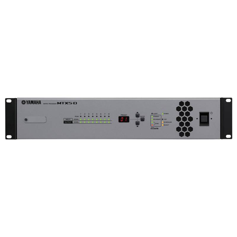 Procesador Matricial de Audio | DSP | 34 Entradas entre digital y análogas  x 16 Salidas | Ideal para Instalaciones Comerciales |  Interfaz Dante