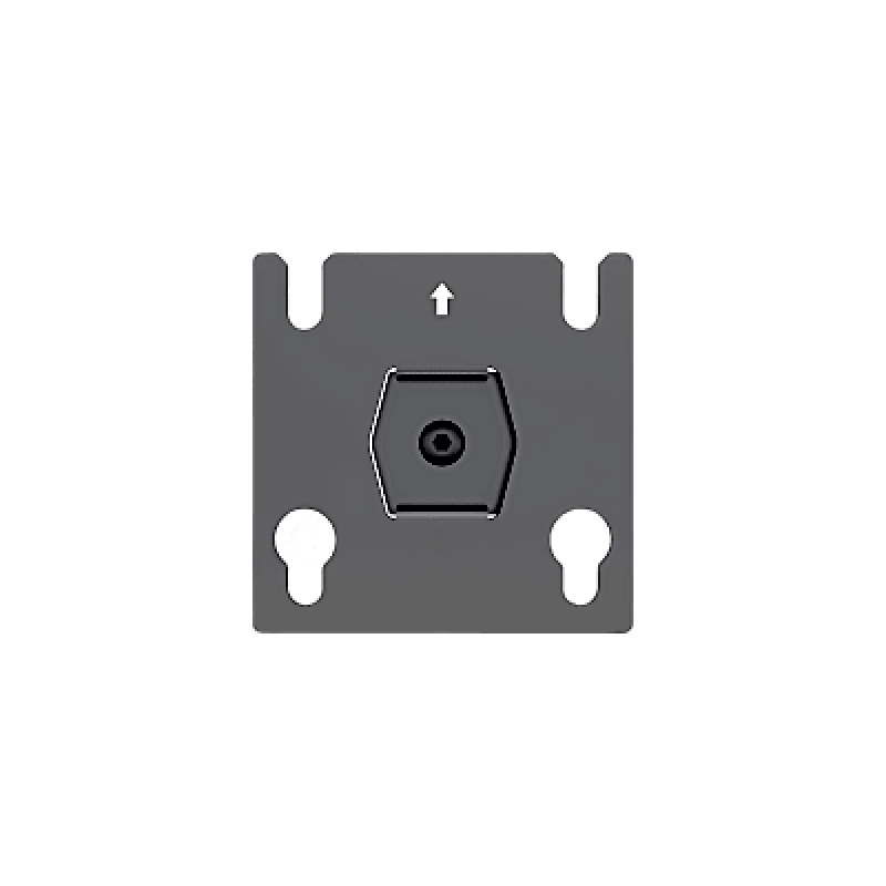 Accesorio  Placa Adaptadora para Panel LED 20 x 205 mm | Dimensiones 64 x 64 x 2 mm | Diámetro de Orificio 103 mm | Separación de Orificios 40 mm