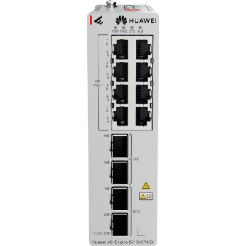 Switch Industrial eKit / 8 Puertos PoE Gigabit  2 SFP  2 SFP / Montaje en Riel DIN / Fuente Redundante 11  54 a 57 VCD / Libre de licenciamiento / Gestión gratuita desde la Nube / Presupuesto PoE 220 W