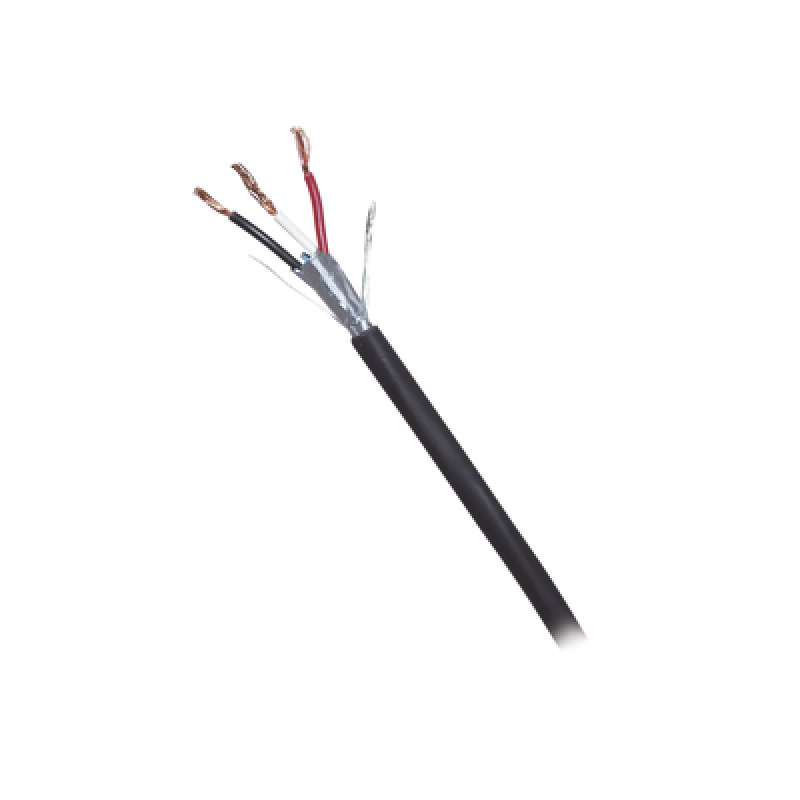 3 x 18 AWG / Cable /  Blindado / 305 Metros / Riser / Color Gris / Hecho en México