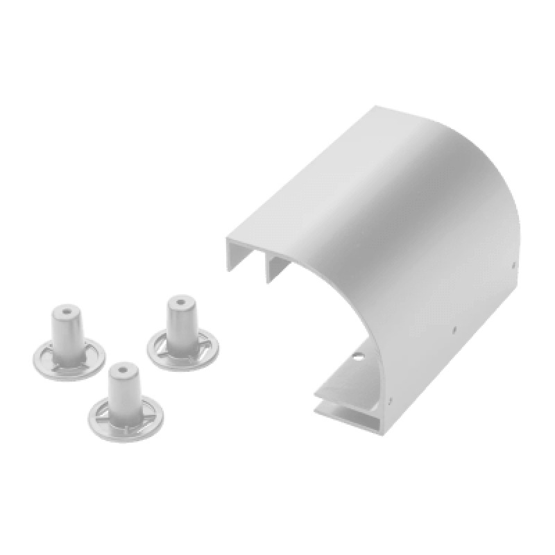 Accesorio de Bajada de Cable Para Instalación en Escalerilla Hoffman de Aluminio Color Blanco