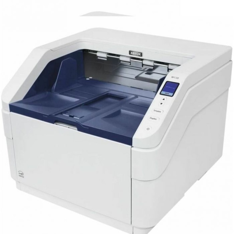 ESCANER XEROX W130, NETWORK Y IMPRINTER, 135PPM, 270IPM ADF, USB, ETHERNET RED, LED, CIS DUAL