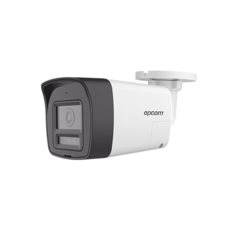Audio Bidireccional  Dual Light  ColorVu Bala TURBOHD 4K 8 Megapixel / Lente 28 mm / 30 mts IR EXIR  20 mts Luz Blanca / Micrófono y Bocina Integrado / Exterior IP67 / Metal / dWDR
