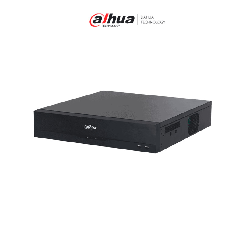 DAHUA DHI-NVR5832-16P-EI2  -NVR de 32 canales IP 4K con 16 puertos PoE y 8 puertos ePoE/ Tecnología Acupick/ detección y reconocimiento facial/ ANPR/ SMD/ Conteo de Personas/ IA por cámara/8 bahías para discos duros/ RAID 0/1/5/6/10/ 384 Mbps/
